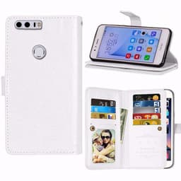 Lompakkotelo Flexi 9-kortti Huawei Honor 8 (FRD-L09)  - valkoinen