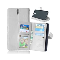 Lompakkotelo Flexi 9-kortti Sony Xperia C5 Ultra Dual (E5563)  - valko