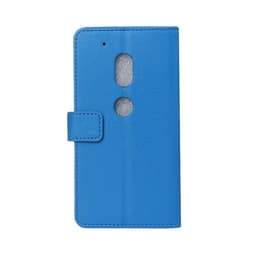 Lompakkokotelo 2-kortti Motorola Moto G4, G4 + (XT1622)  - sininen