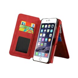 Multi Lompakkokotelo 14-kortti Apple iPhone 6 / 6S Plus  - punainen