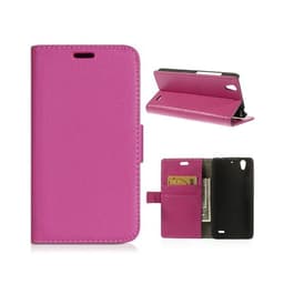 Lommebokdeksel 2-kort Huawei Ascend G630  - Rosa