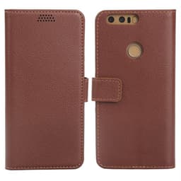 Lommebokdeksel 2-kort Huawei Honor 8 (FRD-L09)  - brun