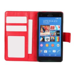 MOVE lompakkokotelo 2i1 Sony Xperia Z3 Compact (D5803)  - punainen