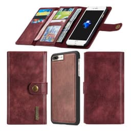Lompakkotelo Tri-Fold 12-kortti iPhone 7 Plus / 8 Plus  - punainen