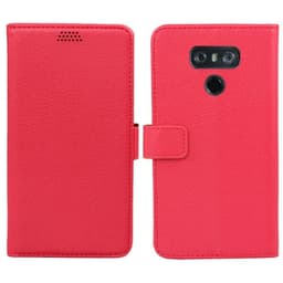 Lompakkokotelo 2-kortti LG G6 (H870)  - punainen