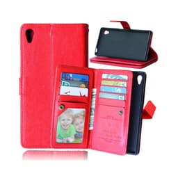 Dobbeltflip Flexi 9-kort Sony Xperia Z5 (E6653)  - RØD