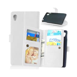 Lompakkotelo Flexi 9-kortti Sony Xperia M4 Aqua (E2303)  - valkoinen