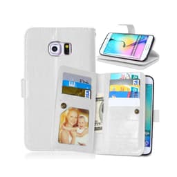 Lompakkotelo Flexi 9-kortti Samsung Galaxy S6 Edge (SM-G925F)  - valko