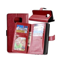 Lompakkotelo Flexi 9-kortti Samsung Galaxy S7 Edge (SM-G935F)  - ruske