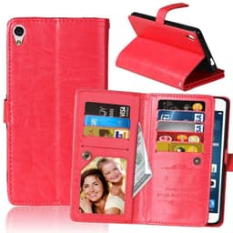 Dobbelt Flip Flexi 9-kort Sony Xperia XA Ultra (F3211)  - rød