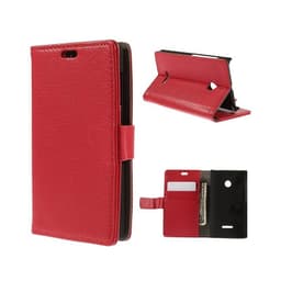 Lommebokdeksel 2-kort Microsoft Lumia 532 (RM-1034)  - RØD