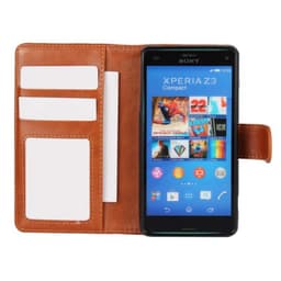 MOVE lompakkokotelo 2i1 Sony Xperia Z3 Compact (D5803)  - Vaaleanruske