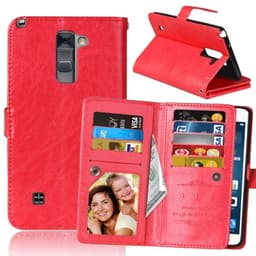 Dobbeltflip Flexi 9-kort LG Stylus 2 (F720)  - RØD