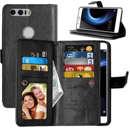 Dobbeltflip Flexi 9-kort Huawei Honor 8 (FRD-L09)  - Svart