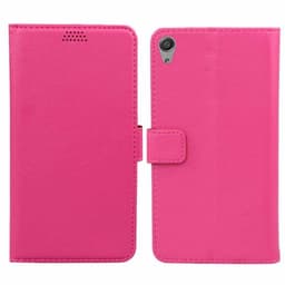Lommebokdeksel 2-kort Sony Xperia E5 (F3311)  - Rosa
