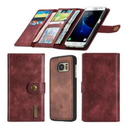 Multiplånbok DG-Ming 12-kort Samsung Galaxy S7 (SM-G930F)  - Röd