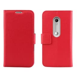 Lompakkokotelo 2-kortti Motorola Moto G3 (XT1550)  - punainen
