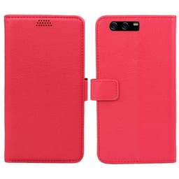 Lommebokdeksel 2-kort Huawei P10 (VTR-L29)  - RØD