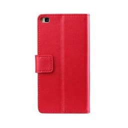Lompakkokotelo 2-kortti Huawei P8 Lite 2015 (ALE-L21)  - punainen