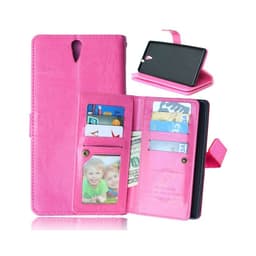 Lompakkotelo Flexi 9-kortti Sony Xperia C5 Ultra Dual (E5563)  - pinkk