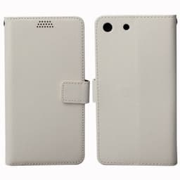 Lommebokdeksel 2-kort Sony Xperia M5 (E5663)  - Hvit