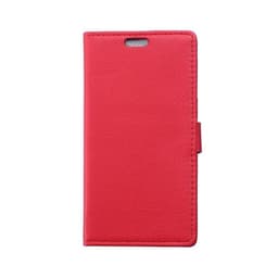 Lompakkokotelo 2-kortti Samsung Galaxy S6 Active (SM-G890F)  - punaine