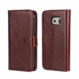 MOVE Wallet 2i1 Samsung Galaxy S6 Edge (SM-G925F)  - Mørkebrun