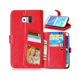 Dobbeltflip Flexi 9-kort Samsung Galaxy S6 (SM-G920F)  - RØD