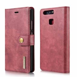 Lompakkokotelo DG-Ming 2i1 Huawei P9 (EVA-L09)  - punainen