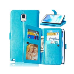 Dobbeltflip Flexi 9-kort Samsung Galaxy Note 3 (SM-N9005)  - Lyse blå