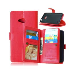 Lompakkotelo Flexi 9-kortti Microsoft Lumia 640 (RM-1072)  - punainen