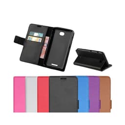 Lompakkokotelo 2-kortti Sony Xperia E4 (E2105)  - valkoinen
