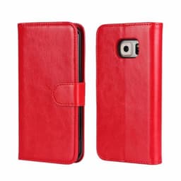 MOVE lompakkokotelo 2i1 Samsung Galaxy S6 Edge (SM-G925F)  - punainen