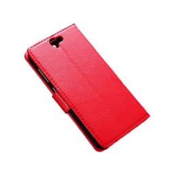 Lompakkokotelo 2-kortti HTC ONE A9  - punainen