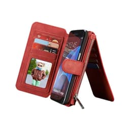 Multi Lommebok 14-kort Samsung Galaxy S7 Edge (SM-G935F)  - RØD