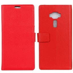 Lommebokdeksel 2-kort Asus Zenfone 3 (ZE552KL)  - RØD