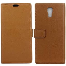 Lompakkokotelo 2-kortti LG X Screen (K500N)  - ruskea