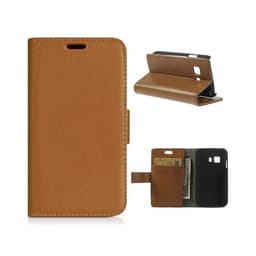 Lompakkokotelo 2-kortti Samsung Galaxy Young 2 (SM-G130H)  - ruskea