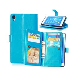 Lompakkotelo Flexi 9-kortti Sony Xperia Z3 (D6603)  - Vaaleansininen