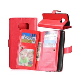 Dubbelflip Flexi 9-kort Samsung Galaxy S7 Edge (SM-G935F)  - Röd
