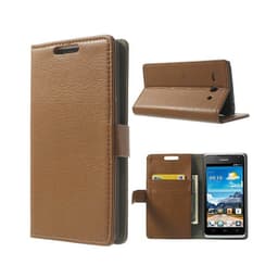 Lommebokdeksel 2-kort Huawei Ascend Y530  - brun
