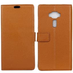 Lompakkokotelo 2-kortti Asus Zenfone 3 (ZE552KL)  - ruskea