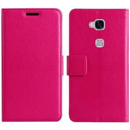 Lommebokdeksel 2-kort Huawei Honor 5X (KIW-AL10)  - Rosa