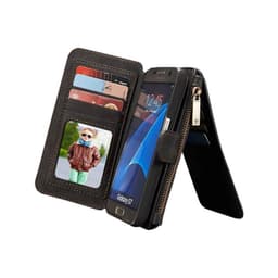 Multi Lommebok 14-kort Samsung Galaxy S7 (SM-G930F)  - Sort / grå