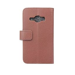 Lompakkokotelo 2-kortti Samsung Galaxy J1 2016 (SM-J120F)  - ruskea