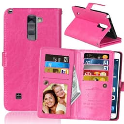 Dobbeltflip Flexi 9-kort LG Stylus 2 (F720)  - Rosa