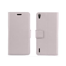Wallet 2-kort til Huawei Ascend P7  - hvid