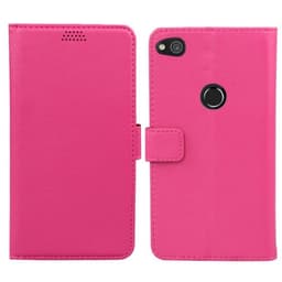 Lommebokdeksel 2-kort Huawei Honor 8 Lite / P8 Lite 2017  - Rosa