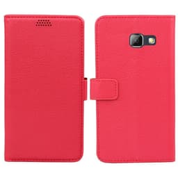 Lommebokdeksel 2-kort Samsung Galaxy A3 2017 (SM-A320F)  - RØD