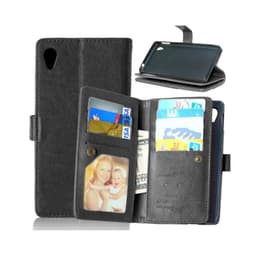 Dobbeltflip Flexi 9-kort Sony Xperia M4 Aqua (E2303)  - Svart